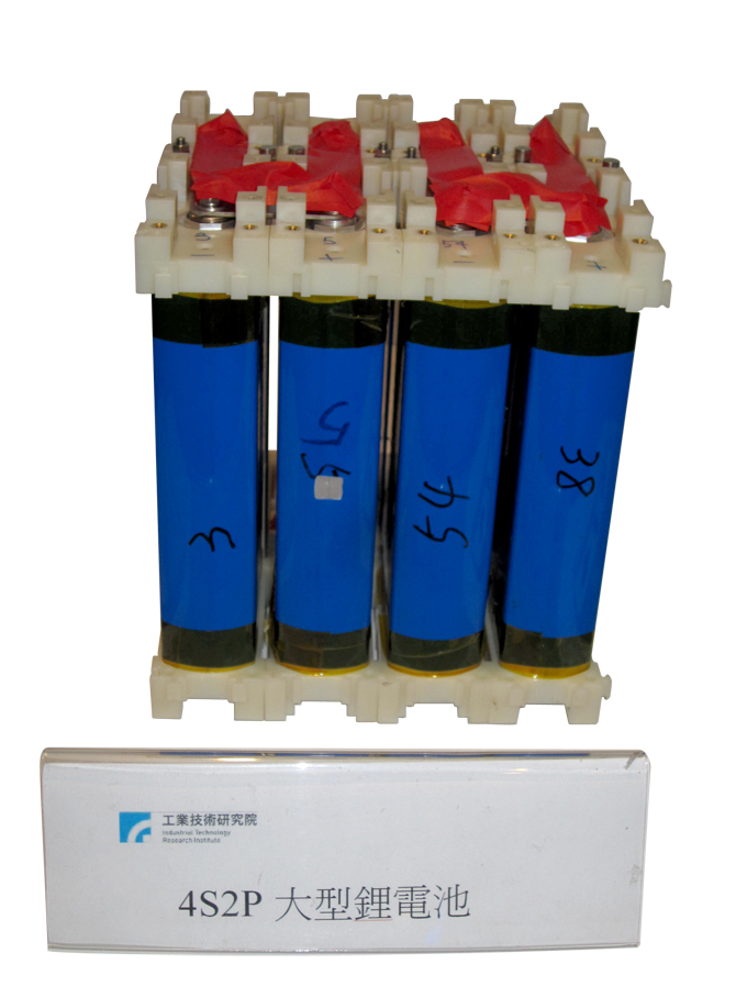 The 40Ah Li-ion Battery Pack (4P2S) developed by ITRI.