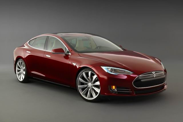 The pure-electric Tesla Model S.