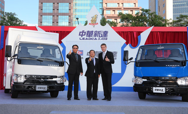 The CMC Leadca, the first homegrown 3.49-ton diesel-engine truck in Taiwan.