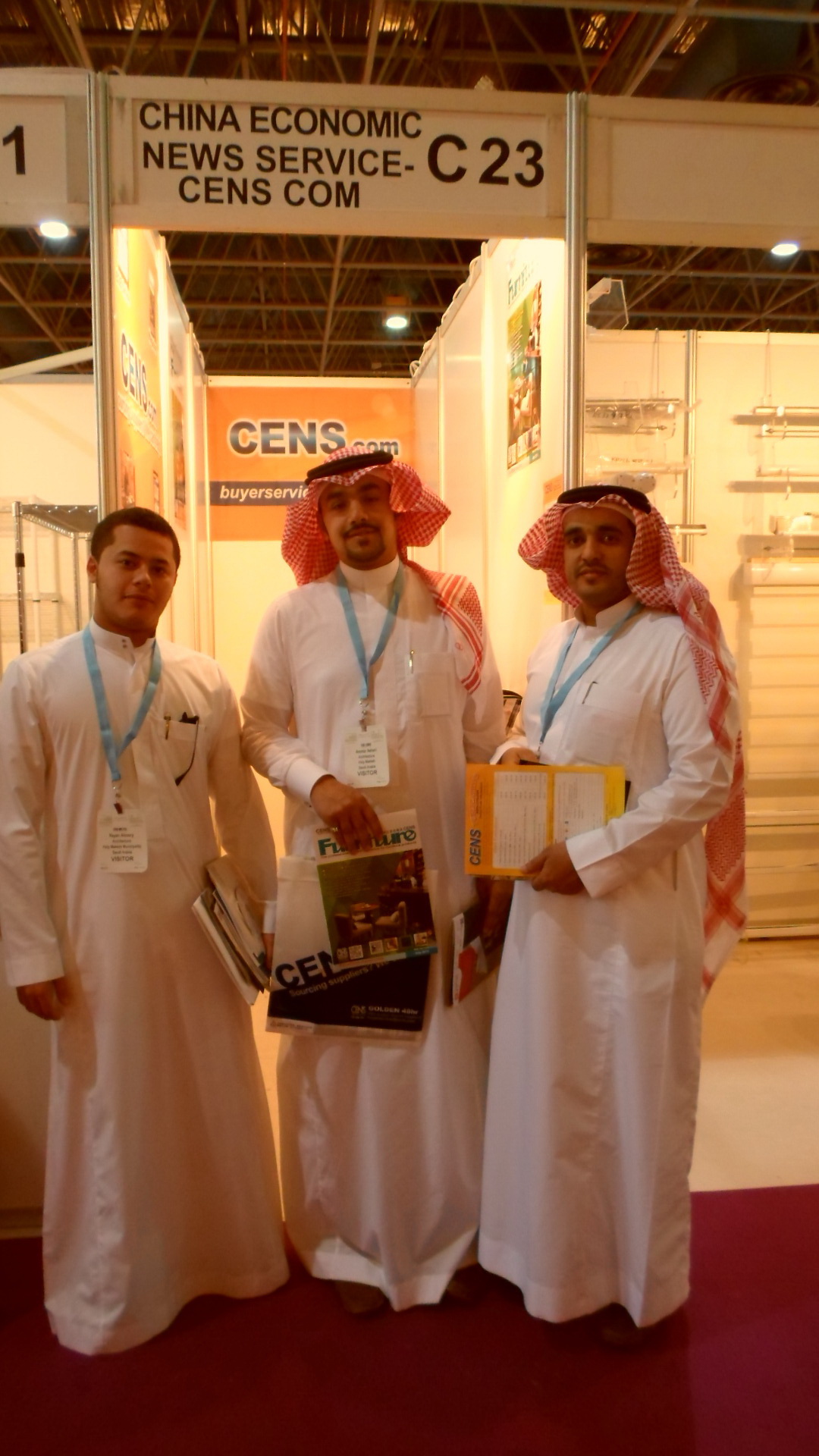 Local buyers at CENS booth at Index KSA.