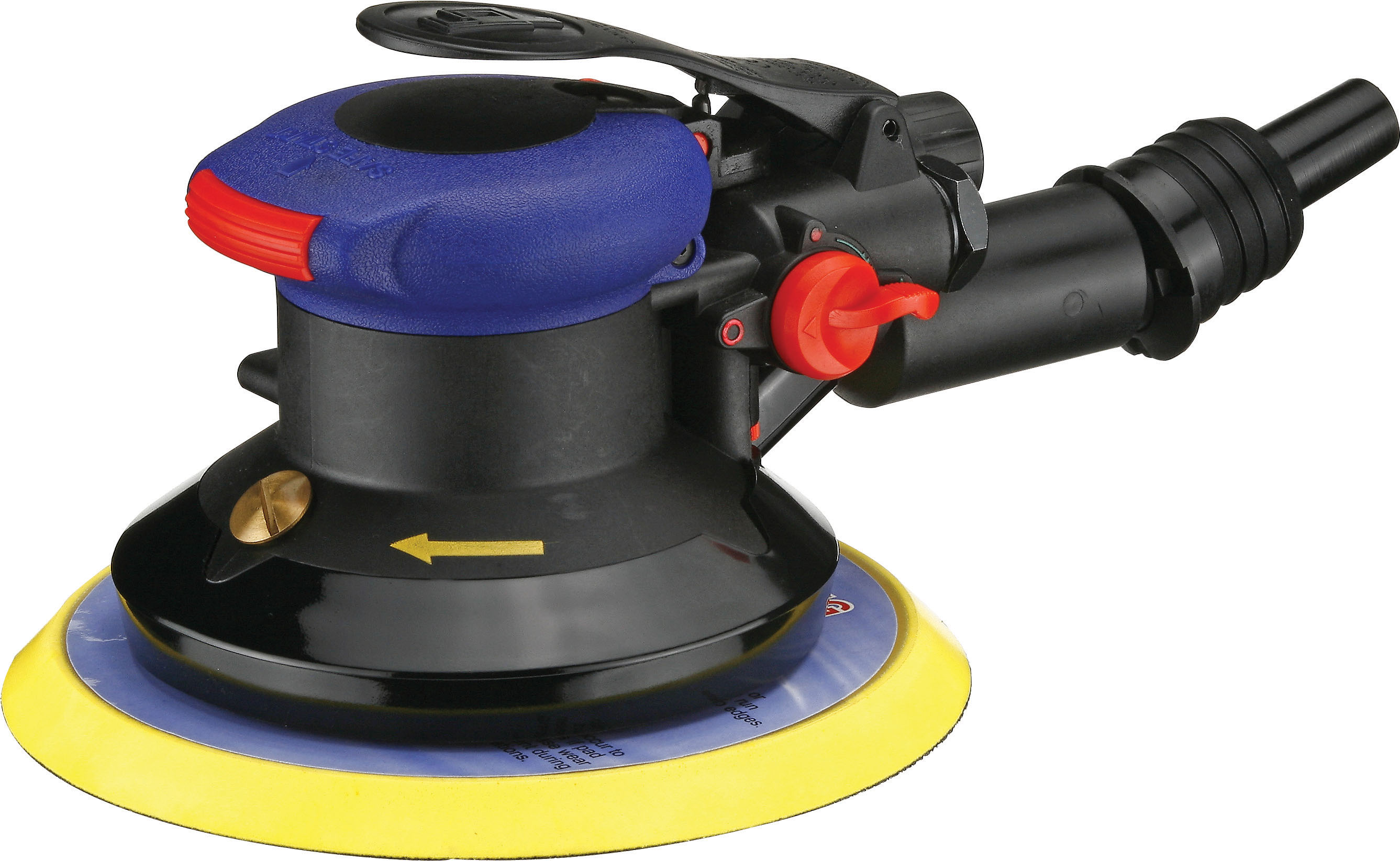 Gison’s Air Random Orbital Sander features greater safety, longer life and protection against fine dust.