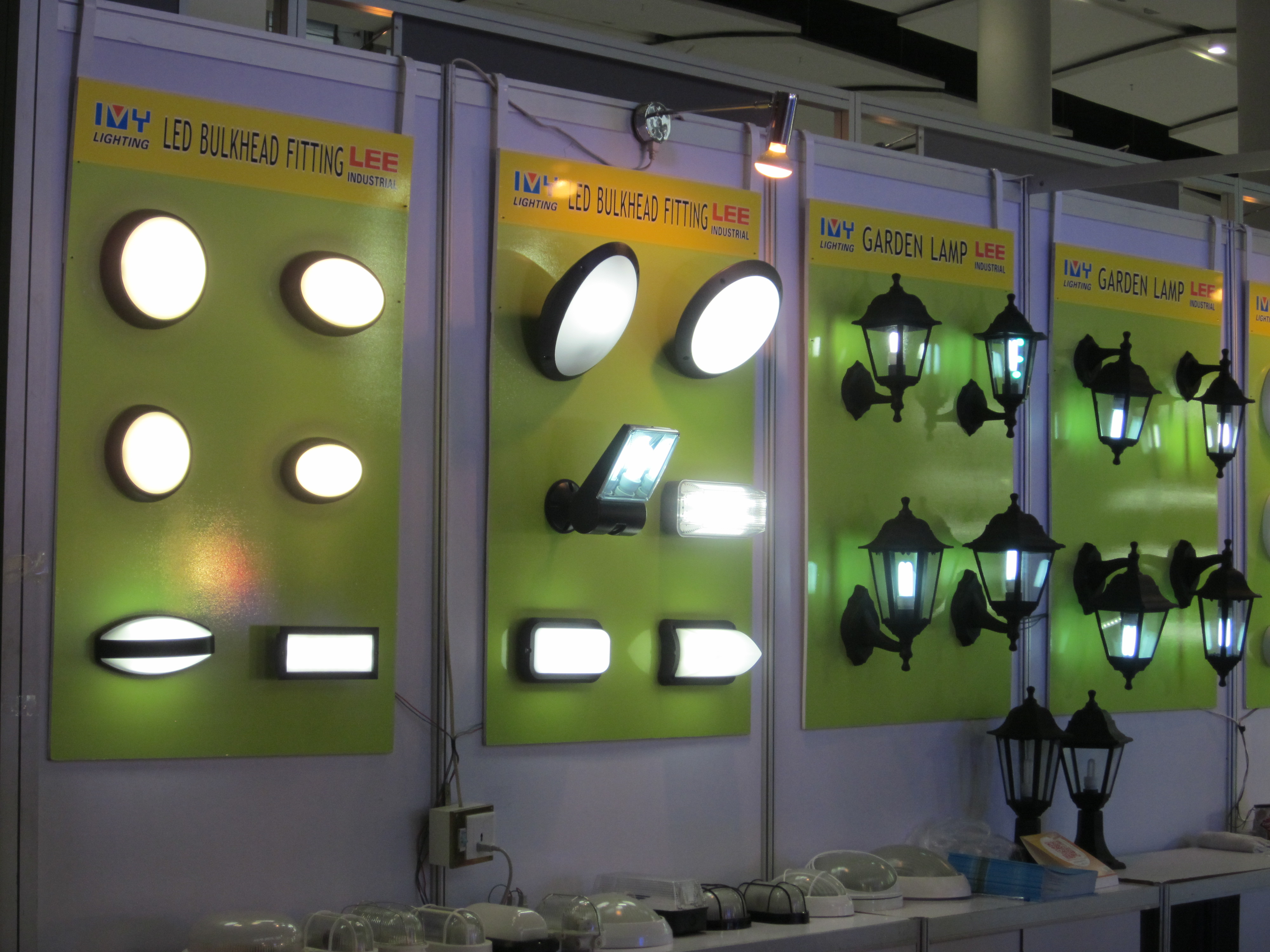 LED products on show at the 18th Guangzhou International Lighting Exhibition.