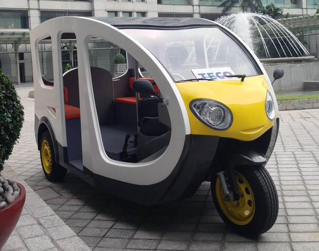 Teco's e-trike developed for the Filipino market. (photo from Internet)