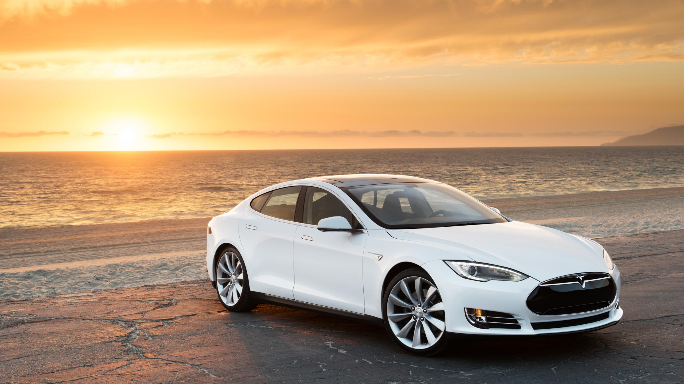 The Tesla Model S electric car. (photo by the company)