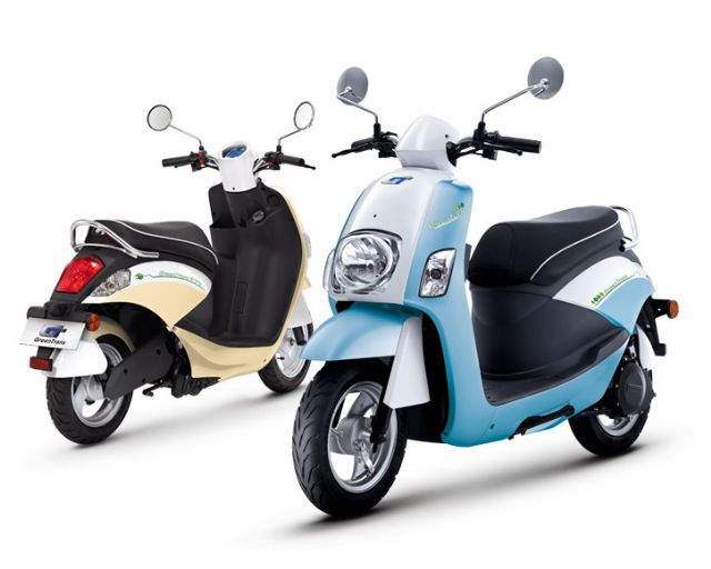 CMC's own GreenTrans e-scooters. 