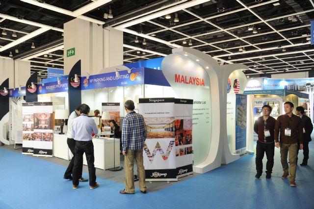 Malaysian exhibitors showed off their products in a national pavilion.
