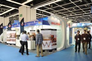 Malaysian exhibitors showed off their products in a national pavilion.