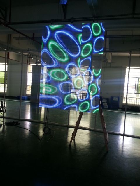 Flex Boxlight’s flexible “Window” LED screens are 75% transparent.