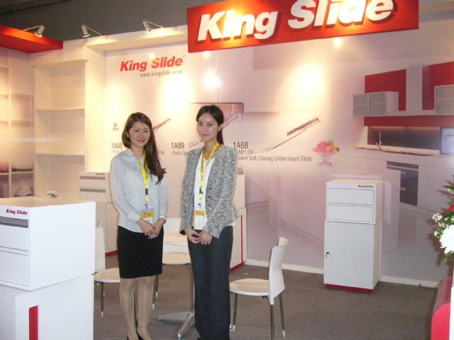 King Slide’s booth at the show.