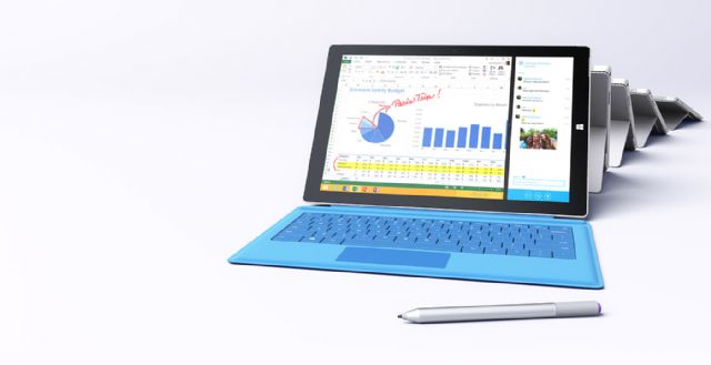 Industry experts say that products with larger screens--like Microsoft's new 2-in-1, the 12-inch Surface Pro 3— are expected to play a greater role in the market going forward. (photo from Microsoft website)