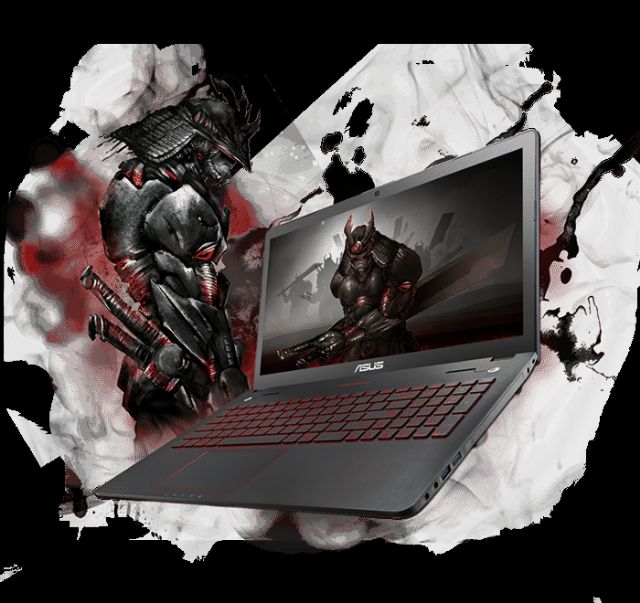 A high-end ASUS gaming notebook PC model. (photo from company website)