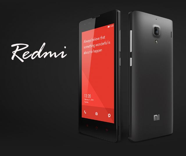 The Redmi smartphone pushed by Xiaomi. (photo from company website)