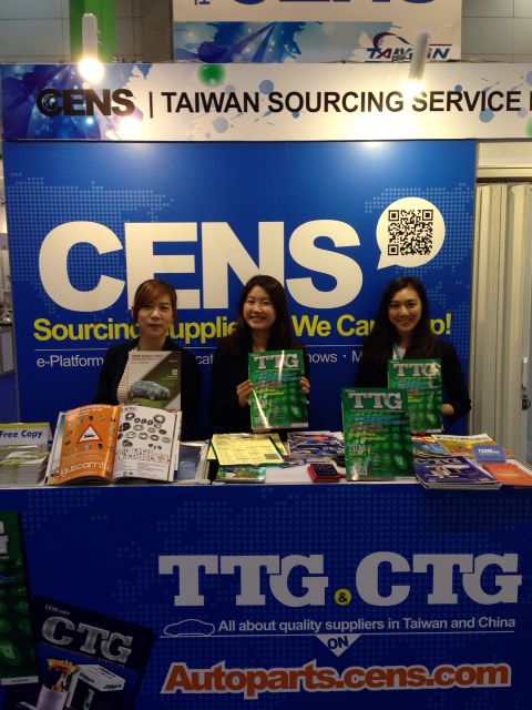 CENS representatives display CENS publications at TAPA.