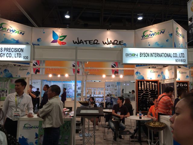 The Plumbing Association of Taiwan set up a pavilion to accommodate member companies under the joint "WaterWare" brand.