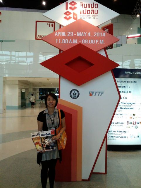 CENS sent a representative to Architech Expo 2014 held April 29-May 4 in Bangkok, Thailand.