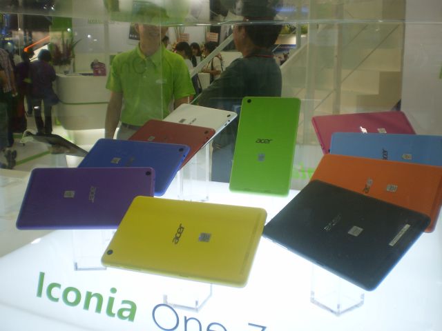 Acer’s Iconia One 7 tablets are powered by Intel's Atom processors.
