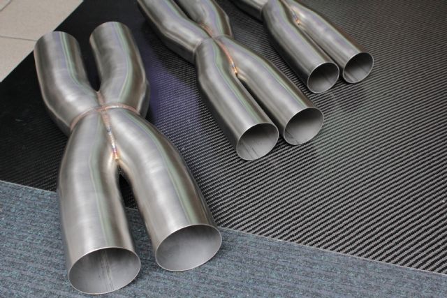 High-end performance exhaust system made by Dynamik.