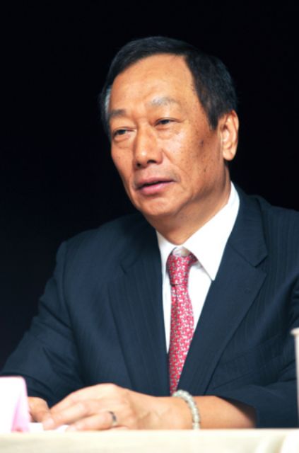 Hon Hai's chairman Terry Guo (photo from UDN)