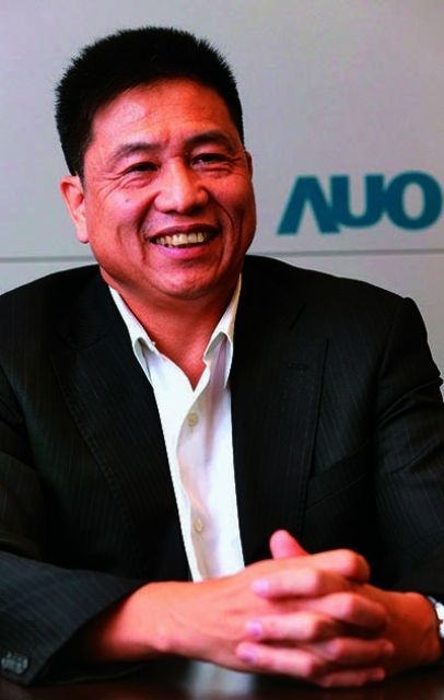 Paul Peng, president of AUO, aims to make his firm the most profitable panel supplier in Taiwan (photo from UDN)

