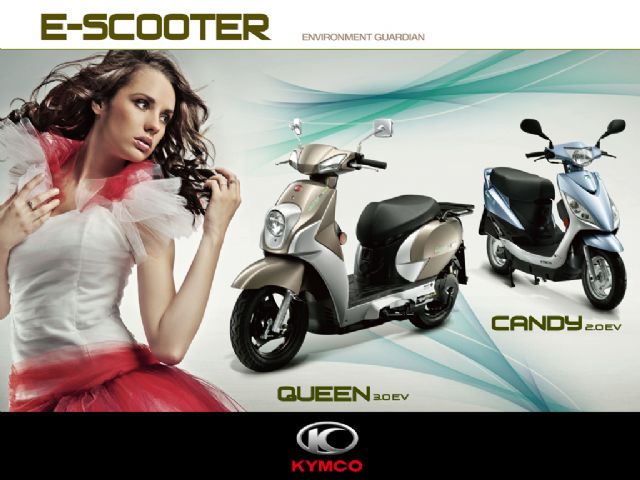 Some e-scooter makers in Taiwan will soon launch higher-performance models to woo customers. (Photo from KYMCO)
