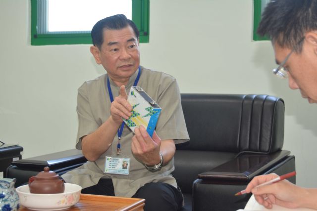 Chen Ming-der, chairman of Chang Hong, which aims to become a leading maker of LFPO power cells. (Photo from CENS)