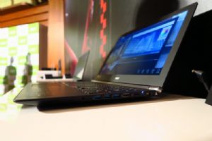 Acer's latest Aspire V Nitro series large-screen notebook PC. (photo from UDN)