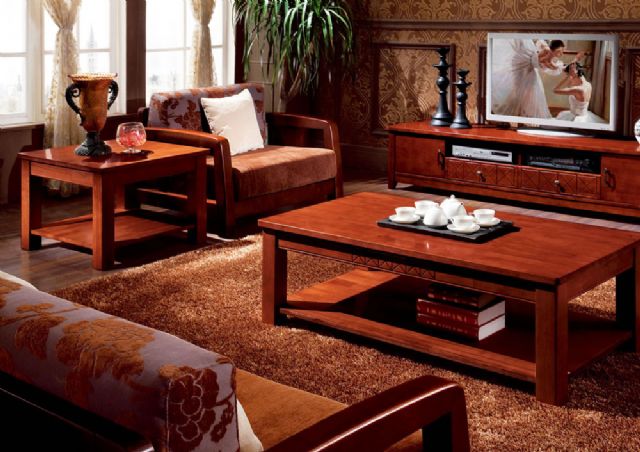 Wooden coffee tables developed by Qixin go well with the luxurious wooden living room sets favored by upmarket consumers.