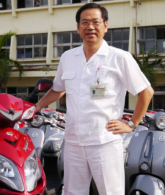 J.B. Ke, the new president of Kwang Yang Motor Co., Ltd. (KYMCO), the largest powered two-wheeler (PTW) manufacturer and exporter in Taiwan. (Photo provided by KYMCO)