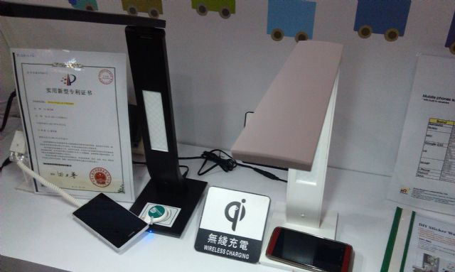 Home Resource's Qi wireless charging desk lamp. 