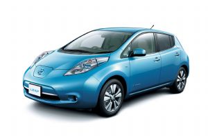 The Nissan LEAF, the world's best-selling EV. (photo from Renault-Nissan)