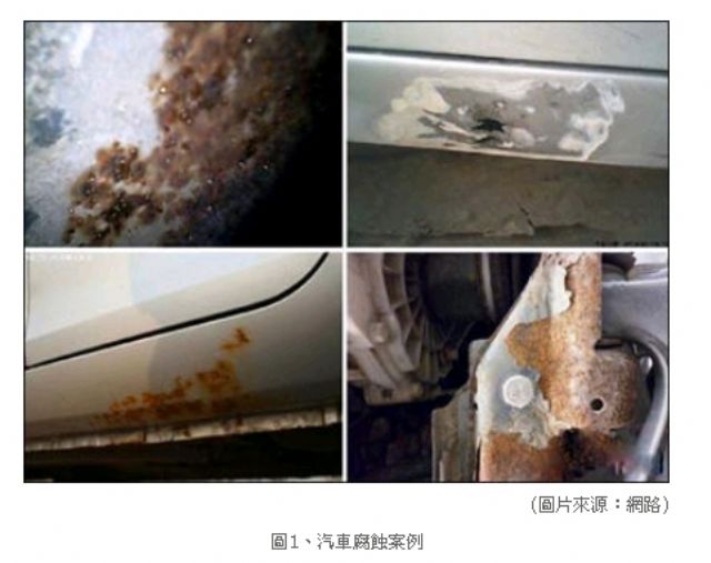 Types of vehicular corrosion tests. (photo from ARTC).