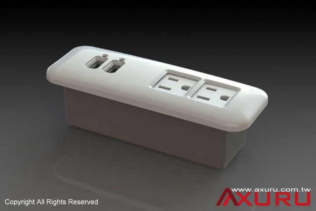 Axuru’s USB-integrated, NEMA 5-15 desktop power strip is perfect for charging iPad, iPhone safely and reliably.