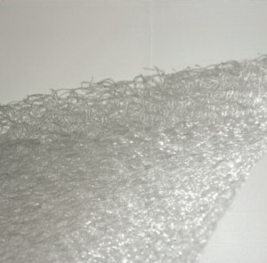 Yao I Fabric's QSHION-brand mattress sponge is completely made  of TPE fiber. 