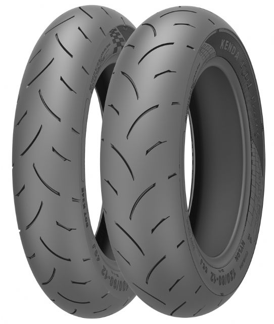 Tires made by Kenda, which is scheduled to soon start mass production of motorcycle and bicycle tires at its Indonesian factory in June or July 2015. (photo from Kenda)