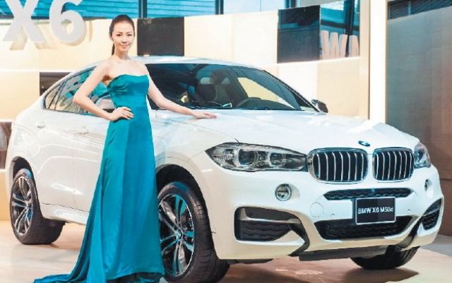 Pan German's  recently-unveiled, restyled BMW X6 SUV in Taiwan. (photo from UDN)  
