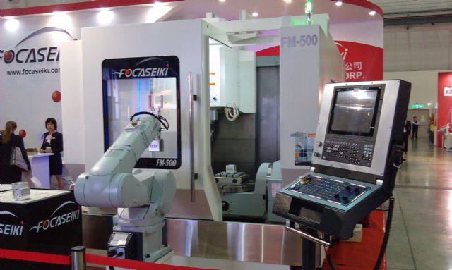 Smart machinery composed of "smart" controller, robot and machine tool. 