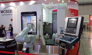 Smart machinery composed of "smart" controller, robot and machine tool. 