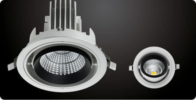 Sample LED downlight from General Lighting.