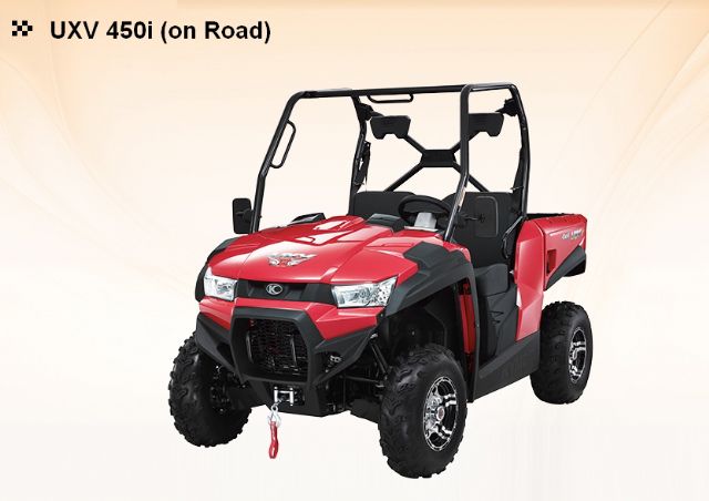KYMCO introduced 4 UTV models in the U.S. in 2014, including the UXV450. (photo from KYMCO)
