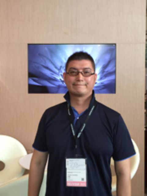 Dreamer Enterprise's purchasing manager, Michael Ciou, a first-time visitor, looks for LED lighting manufacturers with unorthodox products for its retail shops. 