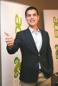 Maverick Shih, president of the BYOC Business Group at Acer. (photo from UDN)