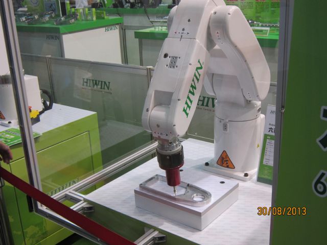 Robust orders for industrial robots prop up Hiwin's revenue. 