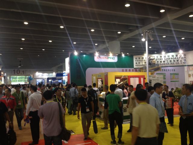 Taiwan Pavilion in Hall 3.1 and 10.1 at ChinaPlas 2015, held May 20-23 in Guangzhou, southeastern China.