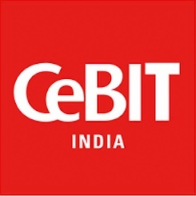 The logo of CeBIT India, a trade show inaugurated by Deutsche Messe in 2014 that proved to be a success.