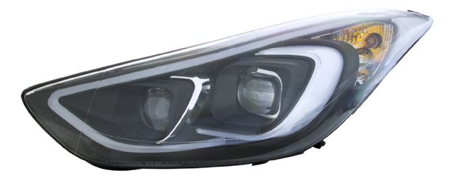 A performance-tuning headlamp model (for Hyundai Elentra 2014~) developed and manufactured by Eagle Eyes, which claims to be the world's largest supplier of performance auto lamps.