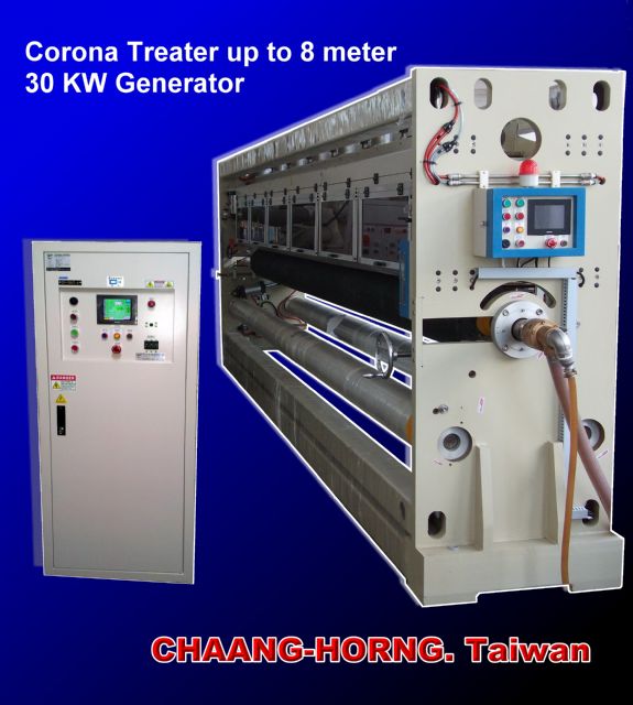 Chaang-Horng’s corona treater has proven to be a profit maker for end-users from the plastic industry.