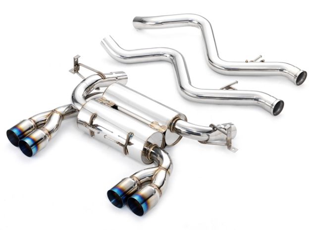 Examples of exhaust piping, rear muffler and exhaust tips from Lucre Star. 