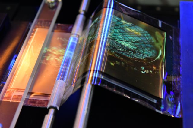 ITRI-developed triple-foldable AMOLED technology. 