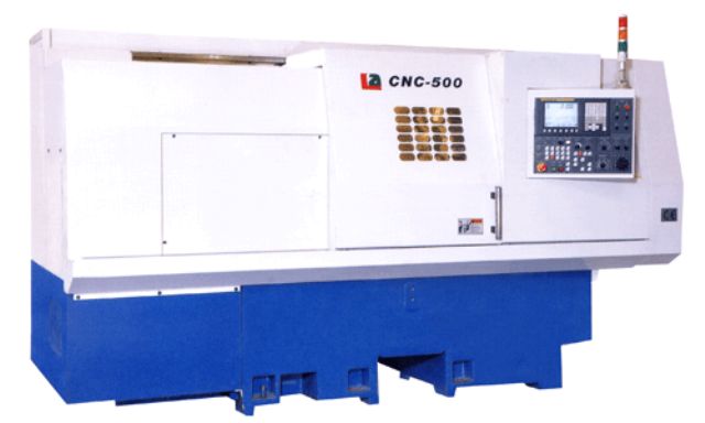 Liouy Hsing's CNC-500 lathe. 