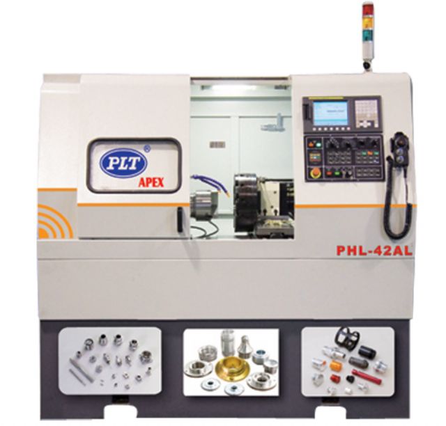 Apex makes various connectors on its CNC lathing-milling combo.